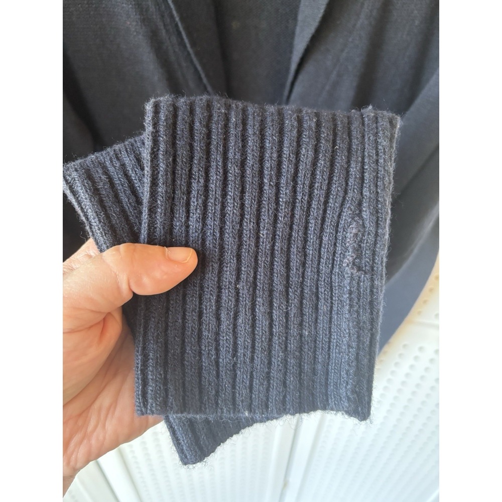 BDG Toggle Cardigan Sweater Adult Large Navy Blue Lambs Wool Blend - Picture 5 of 6
